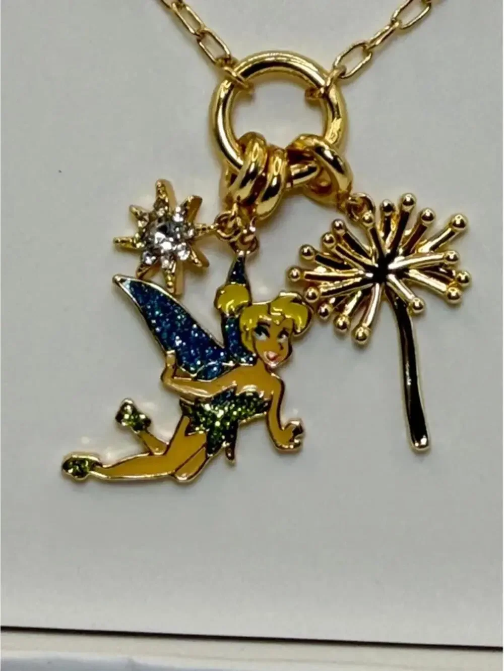 BaubleBar Tinker bell Disney Necklace NIB